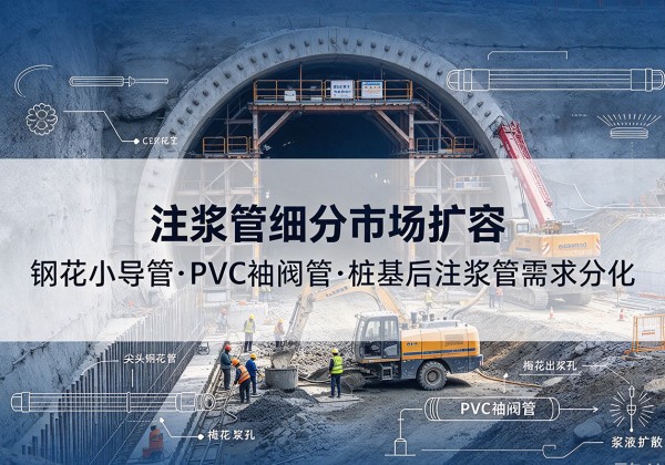 随州注浆管细分市场扩容，隧道钢花小导管、PVC 袖阀管、桩基后注浆管需求分化